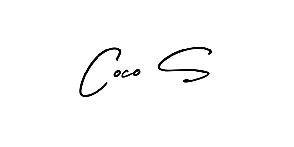 Create a beautiful signature design for name Coco S. With this signature (AmerikaSignatureDemo-Regular) fonts, you can make a handwritten signature for free. Coco S signature style 3 images and pictures png