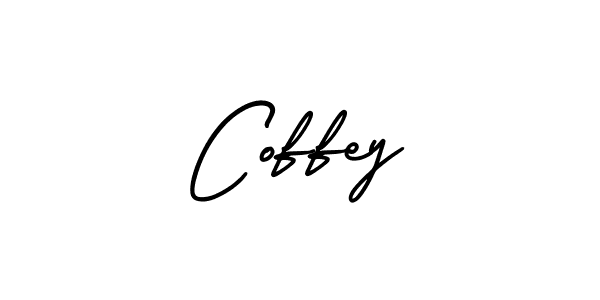 How to make Coffey name signature. Use AmerikaSignatureDemo-Regular style for creating short signs online. This is the latest handwritten sign. Coffey signature style 3 images and pictures png