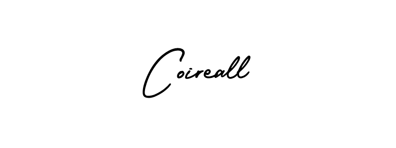The best way (AmerikaSignatureDemo-Regular) to make a short signature is to pick only two or three words in your name. The name Coireall include a total of six letters. For converting this name. Coireall signature style 3 images and pictures png
