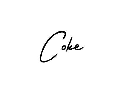 How to make Coke name signature. Use AmerikaSignatureDemo-Regular style for creating short signs online. This is the latest handwritten sign. Coke signature style 3 images and pictures png