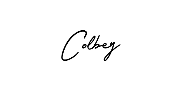 You should practise on your own different ways (AmerikaSignatureDemo-Regular) to write your name (Colbey) in signature. don't let someone else do it for you. Colbey signature style 3 images and pictures png