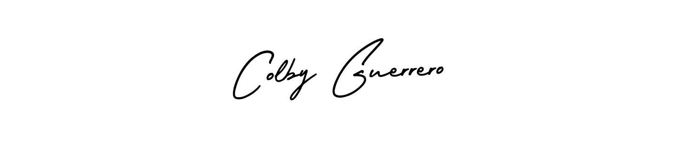 You should practise on your own different ways (AmerikaSignatureDemo-Regular) to write your name (Colby Guerrero) in signature. don't let someone else do it for you. Colby Guerrero signature style 3 images and pictures png