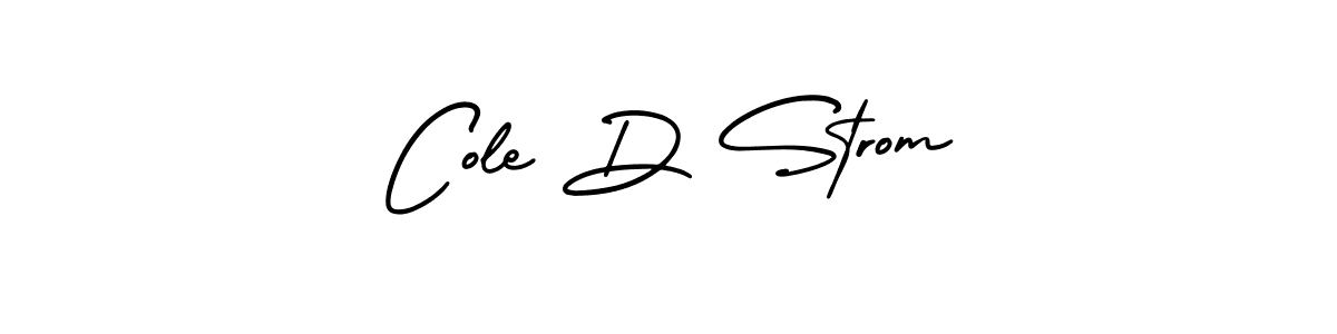 Cole D Strom stylish signature style. Best Handwritten Sign (AmerikaSignatureDemo-Regular) for my name. Handwritten Signature Collection Ideas for my name Cole D Strom. Cole D Strom signature style 3 images and pictures png