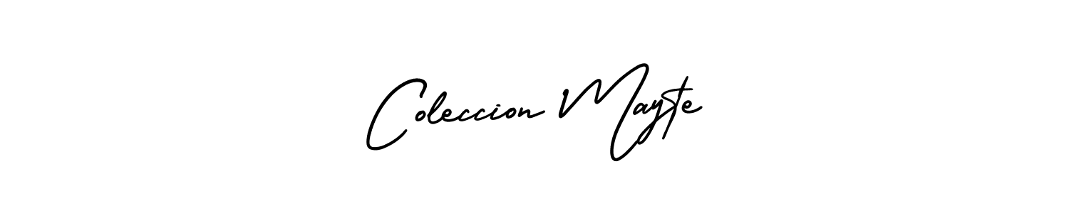 The best way (AmerikaSignatureDemo-Regular) to make a short signature is to pick only two or three words in your name. The name Coleccion Mayte include a total of six letters. For converting this name. Coleccion Mayte signature style 3 images and pictures png