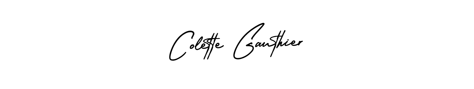 Make a beautiful signature design for name Colette Gauthier. With this signature (AmerikaSignatureDemo-Regular) style, you can create a handwritten signature for free. Colette Gauthier signature style 3 images and pictures png