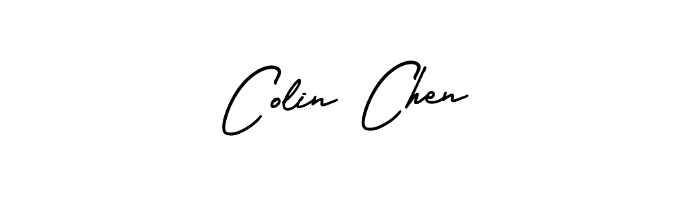 Make a beautiful signature design for name Colin Chen. With this signature (AmerikaSignatureDemo-Regular) style, you can create a handwritten signature for free. Colin Chen signature style 3 images and pictures png