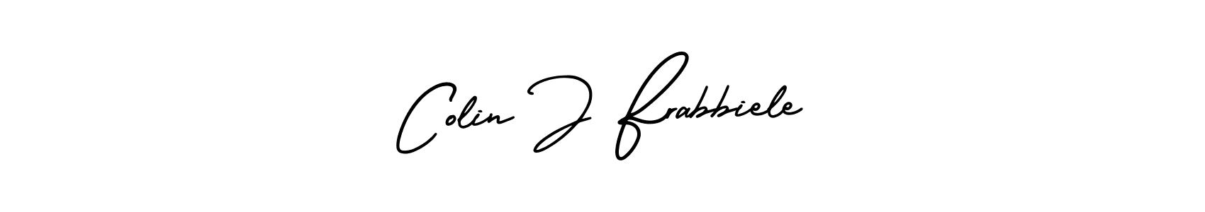 Colin J Frabbiele stylish signature style. Best Handwritten Sign (AmerikaSignatureDemo-Regular) for my name. Handwritten Signature Collection Ideas for my name Colin J Frabbiele. Colin J Frabbiele signature style 3 images and pictures png