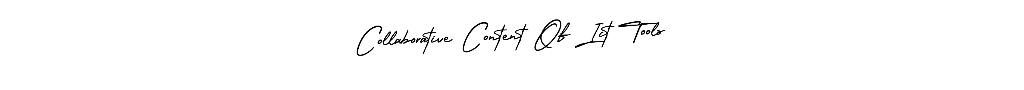 Also You can easily find your signature by using the search form. We will create Collaborative Content Of Ict Tools name handwritten signature images for you free of cost using AmerikaSignatureDemo-Regular sign style. Collaborative Content Of Ict Tools signature style 3 images and pictures png