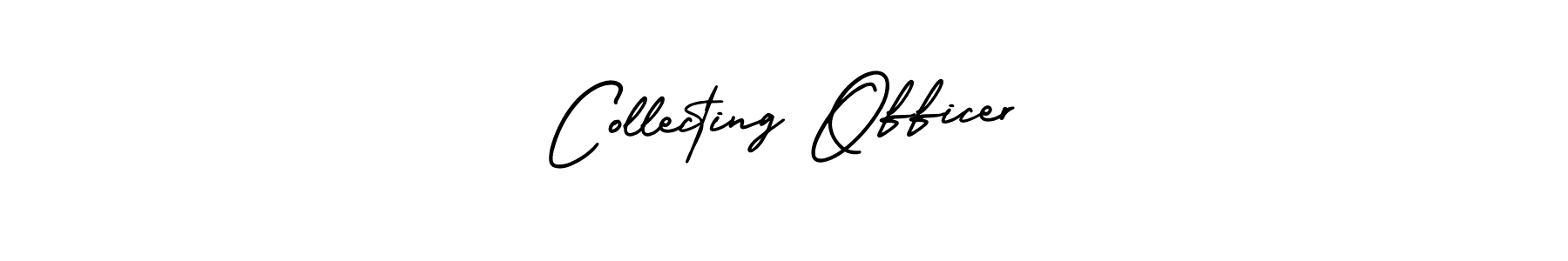 Create a beautiful signature design for name Collecting Officer. With this signature (AmerikaSignatureDemo-Regular) fonts, you can make a handwritten signature for free. Collecting Officer signature style 3 images and pictures png