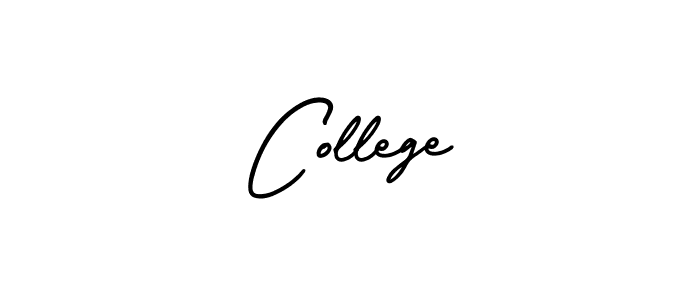 College stylish signature style. Best Handwritten Sign (AmerikaSignatureDemo-Regular) for my name. Handwritten Signature Collection Ideas for my name College. College signature style 3 images and pictures png