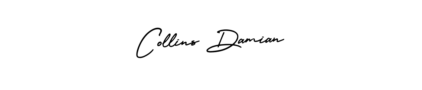 Use a signature maker to create a handwritten signature online. With this signature software, you can design (AmerikaSignatureDemo-Regular) your own signature for name Collins Damian. Collins Damian signature style 3 images and pictures png