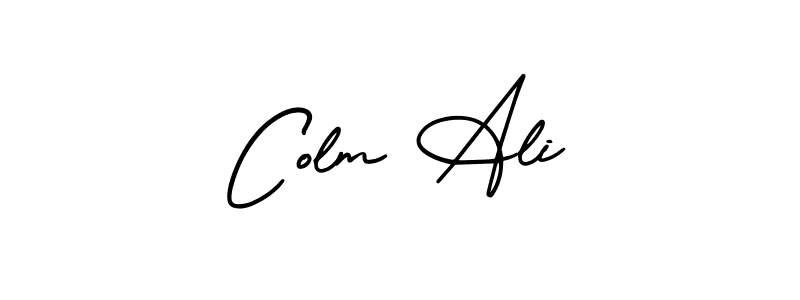 Best and Professional Signature Style for Colm Ali. AmerikaSignatureDemo-Regular Best Signature Style Collection. Colm Ali signature style 3 images and pictures png