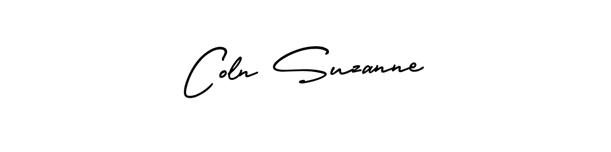 Also You can easily find your signature by using the search form. We will create Coln Suzanne name handwritten signature images for you free of cost using AmerikaSignatureDemo-Regular sign style. Coln Suzanne signature style 3 images and pictures png