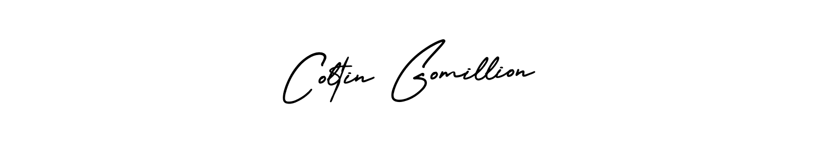 Design your own signature with our free online signature maker. With this signature software, you can create a handwritten (AmerikaSignatureDemo-Regular) signature for name Coltin Gomillion. Coltin Gomillion signature style 3 images and pictures png