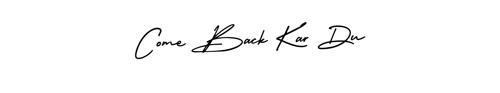 Make a beautiful signature design for name Come Back Kar Du. Use this online signature maker to create a handwritten signature for free. Come Back Kar Du signature style 3 images and pictures png