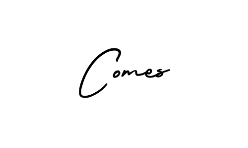 Best and Professional Signature Style for Comes. AmerikaSignatureDemo-Regular Best Signature Style Collection. Comes signature style 3 images and pictures png