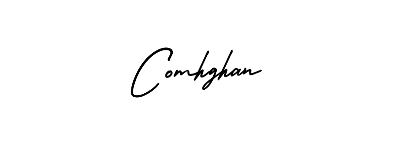 How to make Comhghan name signature. Use AmerikaSignatureDemo-Regular style for creating short signs online. This is the latest handwritten sign. Comhghan signature style 3 images and pictures png