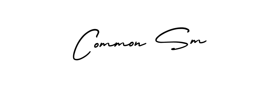 Create a beautiful signature design for name Common Sm. With this signature (AmerikaSignatureDemo-Regular) fonts, you can make a handwritten signature for free. Common Sm signature style 3 images and pictures png