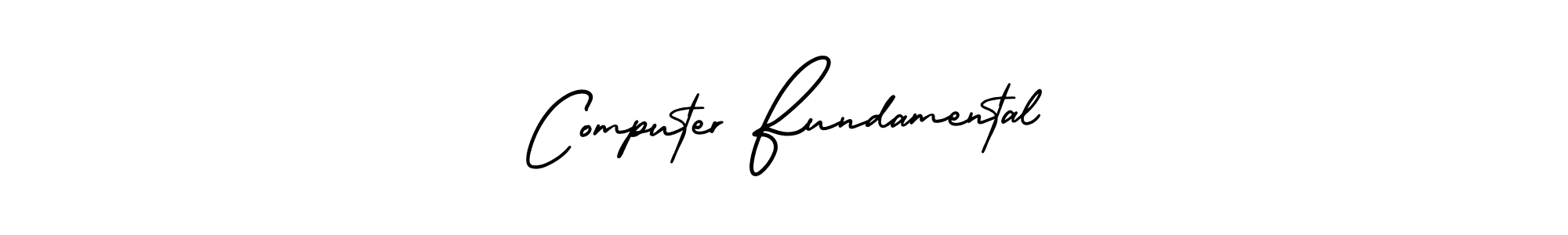 Computer Fundamental stylish signature style. Best Handwritten Sign (AmerikaSignatureDemo-Regular) for my name. Handwritten Signature Collection Ideas for my name Computer Fundamental. Computer Fundamental signature style 3 images and pictures png