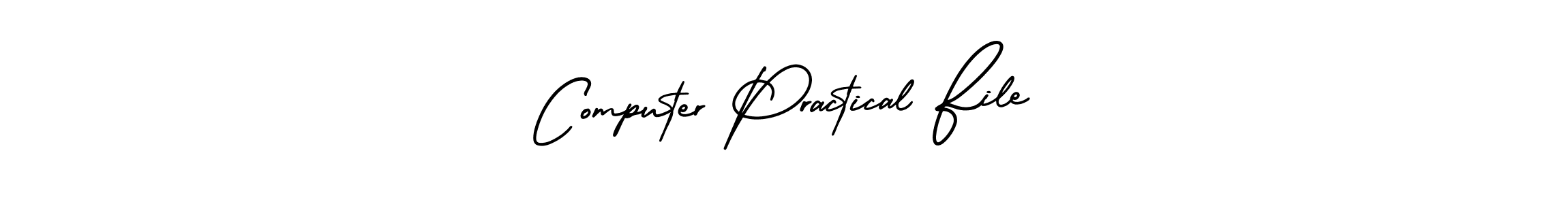if you are searching for the best signature style for your name Computer Practical File. so please give up your signature search. here we have designed multiple signature styles  using AmerikaSignatureDemo-Regular. Computer Practical File signature style 3 images and pictures png