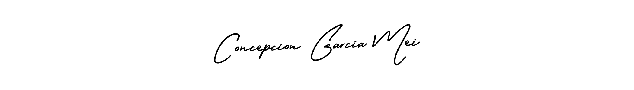It looks lik you need a new signature style for name Concepcion Garcia Mei. Design unique handwritten (AmerikaSignatureDemo-Regular) signature with our free signature maker in just a few clicks. Concepcion Garcia Mei signature style 3 images and pictures png