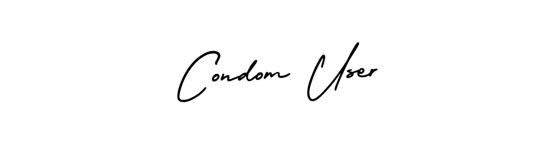 How to make Condom User signature? AmerikaSignatureDemo-Regular is a professional autograph style. Create handwritten signature for Condom User name. Condom User signature style 3 images and pictures png