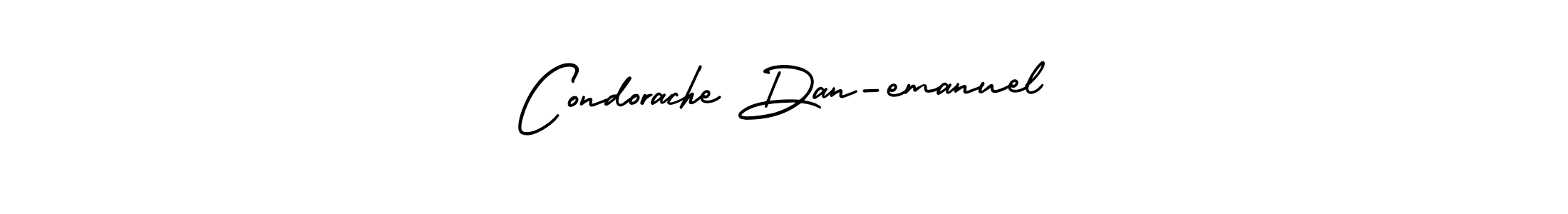 Condorache Dan-emanuel stylish signature style. Best Handwritten Sign (AmerikaSignatureDemo-Regular) for my name. Handwritten Signature Collection Ideas for my name Condorache Dan-emanuel. Condorache Dan-emanuel signature style 3 images and pictures png