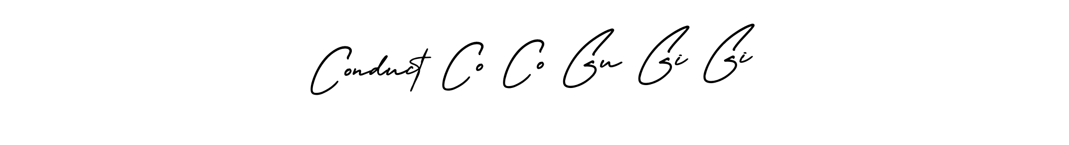 Conduct Co Co Gu Gi Gi stylish signature style. Best Handwritten Sign (AmerikaSignatureDemo-Regular) for my name. Handwritten Signature Collection Ideas for my name Conduct Co Co Gu Gi Gi. Conduct Co Co Gu Gi Gi signature style 3 images and pictures png