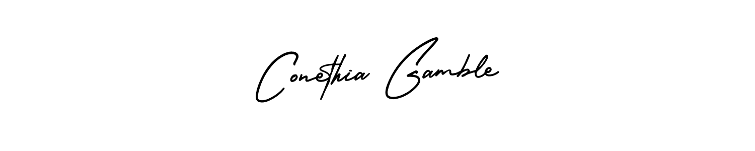 Check out images of Autograph of Conethia Gamble name. Actor Conethia Gamble Signature Style. AmerikaSignatureDemo-Regular is a professional sign style online. Conethia Gamble signature style 3 images and pictures png