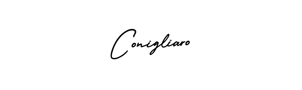 How to Draw Conigliaro signature style? AmerikaSignatureDemo-Regular is a latest design signature styles for name Conigliaro. Conigliaro signature style 3 images and pictures png