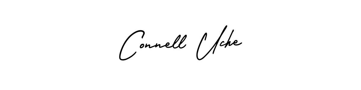 if you are searching for the best signature style for your name Connell Uche. so please give up your signature search. here we have designed multiple signature styles  using AmerikaSignatureDemo-Regular. Connell Uche signature style 3 images and pictures png