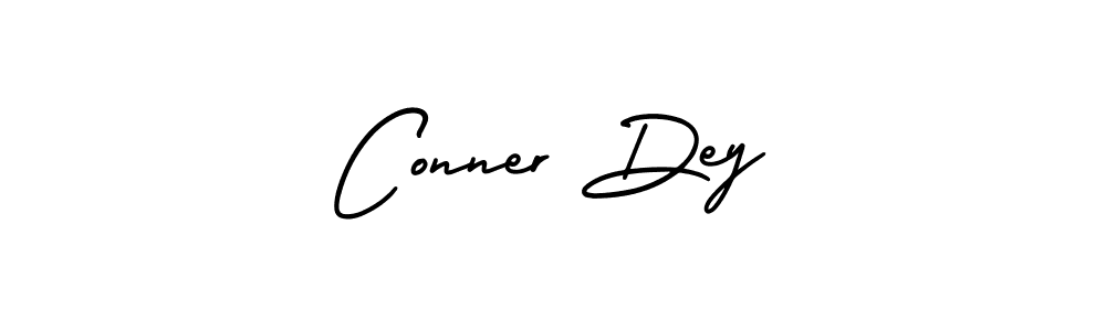 How to make Conner Dey name signature. Use AmerikaSignatureDemo-Regular style for creating short signs online. This is the latest handwritten sign. Conner Dey signature style 3 images and pictures png