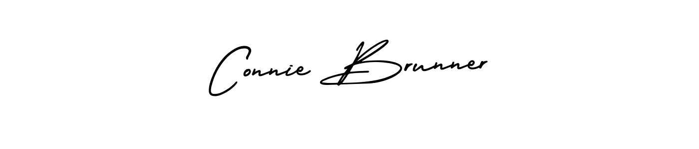 AmerikaSignatureDemo-Regular is a professional signature style that is perfect for those who want to add a touch of class to their signature. It is also a great choice for those who want to make their signature more unique. Get Connie Brunner name to fancy signature for free. Connie Brunner signature style 3 images and pictures png
