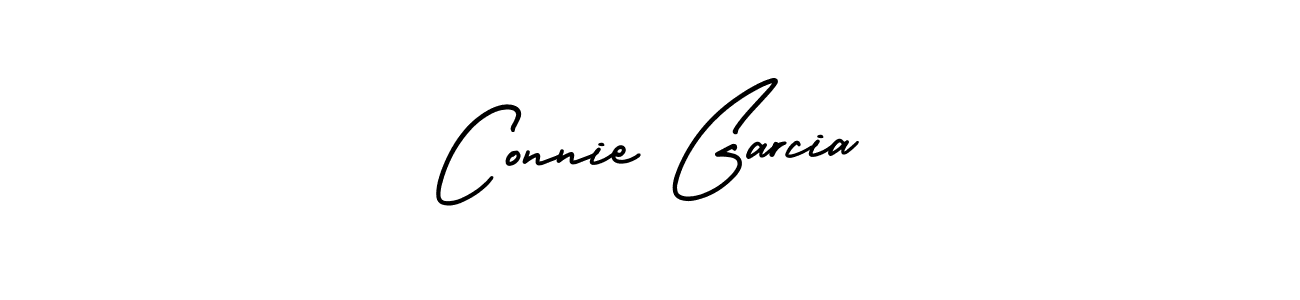 How to make Connie Garcia name signature. Use AmerikaSignatureDemo-Regular style for creating short signs online. This is the latest handwritten sign. Connie Garcia signature style 3 images and pictures png