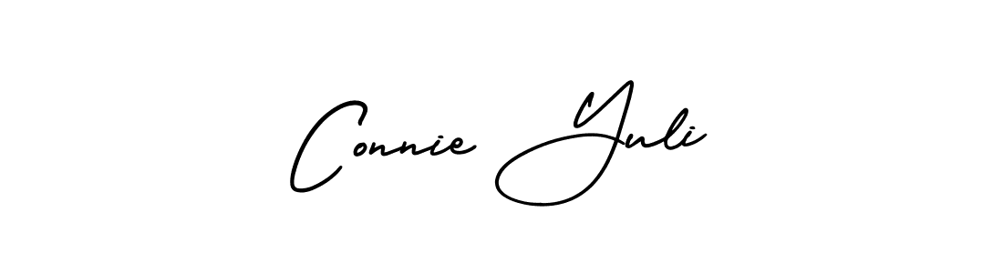 Check out images of Autograph of Connie Yuli name. Actor Connie Yuli Signature Style. AmerikaSignatureDemo-Regular is a professional sign style online. Connie Yuli signature style 3 images and pictures png