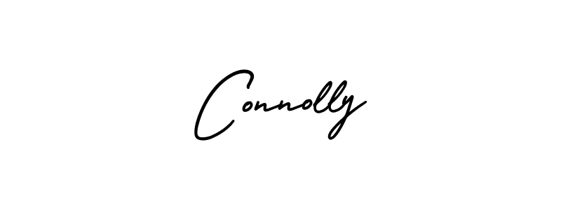 The best way (AmerikaSignatureDemo-Regular) to make a short signature is to pick only two or three words in your name. The name Connolly include a total of six letters. For converting this name. Connolly signature style 3 images and pictures png