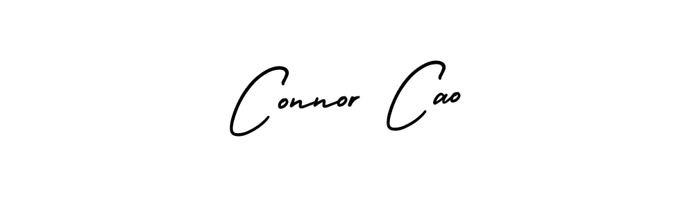 Make a beautiful signature design for name Connor Cao. With this signature (AmerikaSignatureDemo-Regular) style, you can create a handwritten signature for free. Connor Cao signature style 3 images and pictures png