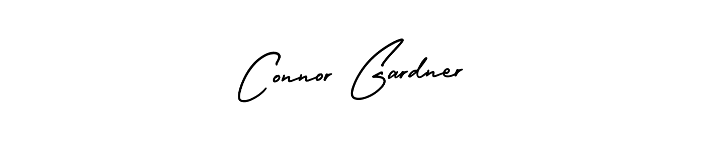 The best way (AmerikaSignatureDemo-Regular) to make a short signature is to pick only two or three words in your name. The name Connor Gardner include a total of six letters. For converting this name. Connor Gardner signature style 3 images and pictures png