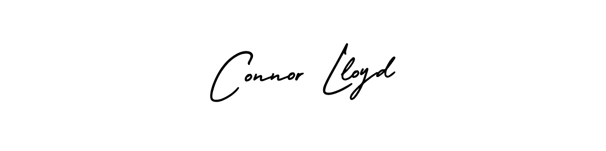 You should practise on your own different ways (AmerikaSignatureDemo-Regular) to write your name (Connor Lloyd) in signature. don't let someone else do it for you. Connor Lloyd signature style 3 images and pictures png