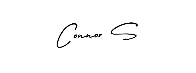 This is the best signature style for the Connor S name. Also you like these signature font (AmerikaSignatureDemo-Regular). Mix name signature. Connor S signature style 3 images and pictures png