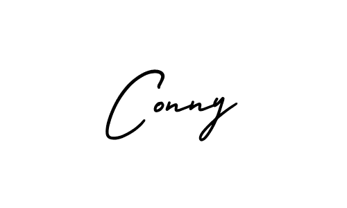 How to Draw Conny signature style? AmerikaSignatureDemo-Regular is a latest design signature styles for name Conny. Conny signature style 3 images and pictures png