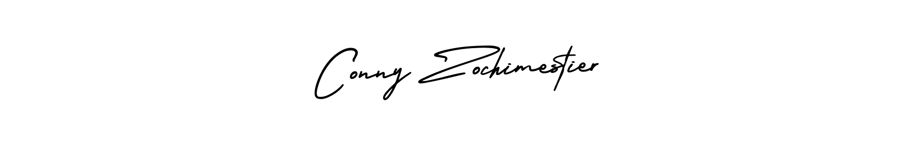 Create a beautiful signature design for name Conny Zochimestier. With this signature (AmerikaSignatureDemo-Regular) fonts, you can make a handwritten signature for free. Conny Zochimestier signature style 3 images and pictures png