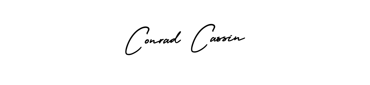 It looks lik you need a new signature style for name Conrad Cassin. Design unique handwritten (AmerikaSignatureDemo-Regular) signature with our free signature maker in just a few clicks. Conrad Cassin signature style 3 images and pictures png