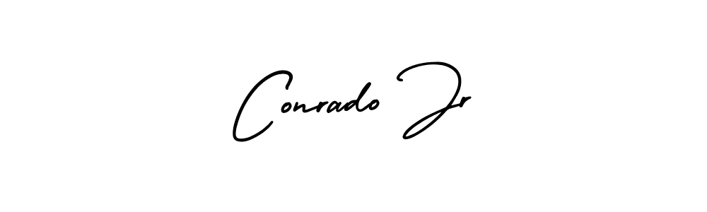 Make a short Conrado Jr signature style. Manage your documents anywhere anytime using AmerikaSignatureDemo-Regular. Create and add eSignatures, submit forms, share and send files easily. Conrado Jr signature style 3 images and pictures png