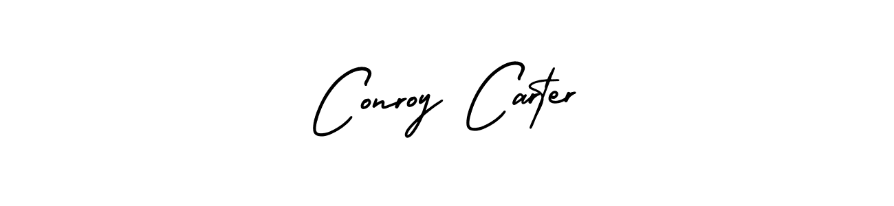 Design your own signature with our free online signature maker. With this signature software, you can create a handwritten (AmerikaSignatureDemo-Regular) signature for name Conroy Carter. Conroy Carter signature style 3 images and pictures png