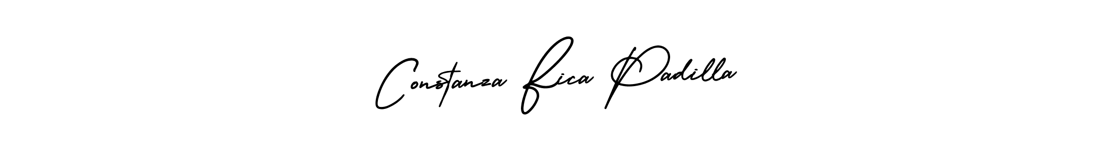 How to make Constanza Fica Padilla name signature. Use AmerikaSignatureDemo-Regular style for creating short signs online. This is the latest handwritten sign. Constanza Fica Padilla signature style 3 images and pictures png