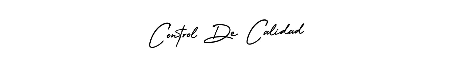 Use a signature maker to create a handwritten signature online. With this signature software, you can design (AmerikaSignatureDemo-Regular) your own signature for name Control De Calidad. Control De Calidad signature style 3 images and pictures png