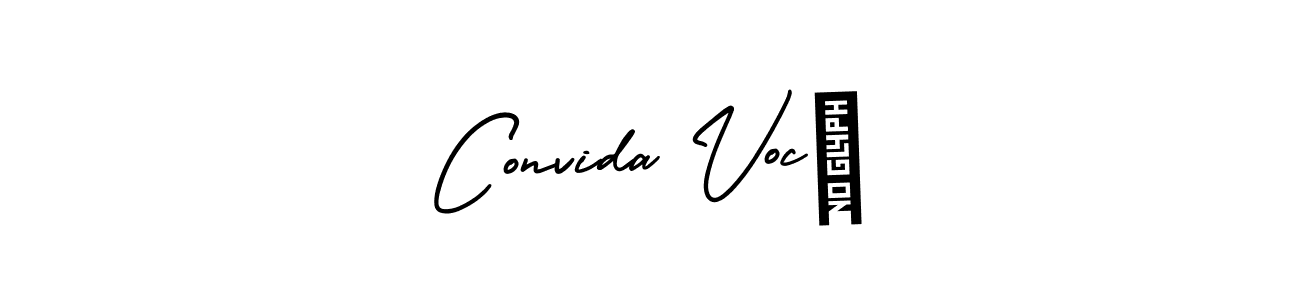 Design your own signature with our free online signature maker. With this signature software, you can create a handwritten (AmerikaSignatureDemo-Regular) signature for name Convida Você. Convida Você signature style 3 images and pictures png