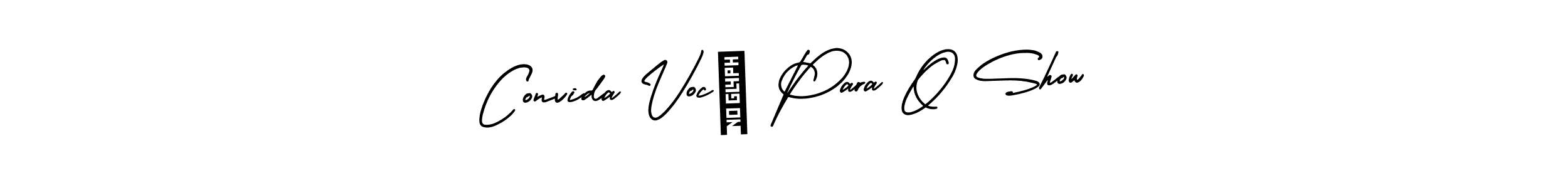 Make a beautiful signature design for name Convida Você Para O Show. With this signature (AmerikaSignatureDemo-Regular) style, you can create a handwritten signature for free. Convida Você Para O Show signature style 3 images and pictures png