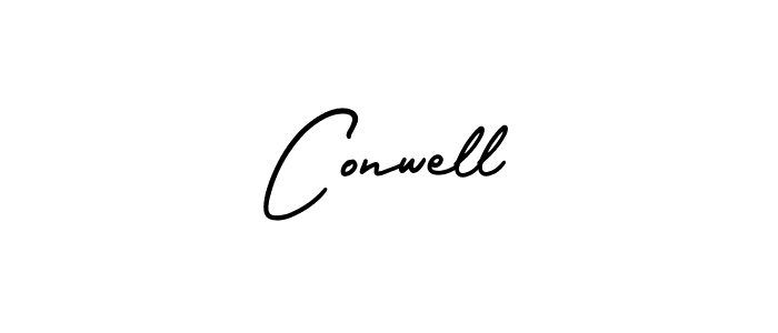 How to Draw Conwell signature style? AmerikaSignatureDemo-Regular is a latest design signature styles for name Conwell. Conwell signature style 3 images and pictures png